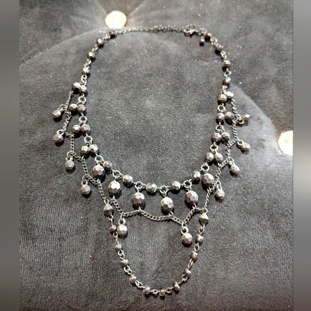 3-$25- Black Beaded Choker